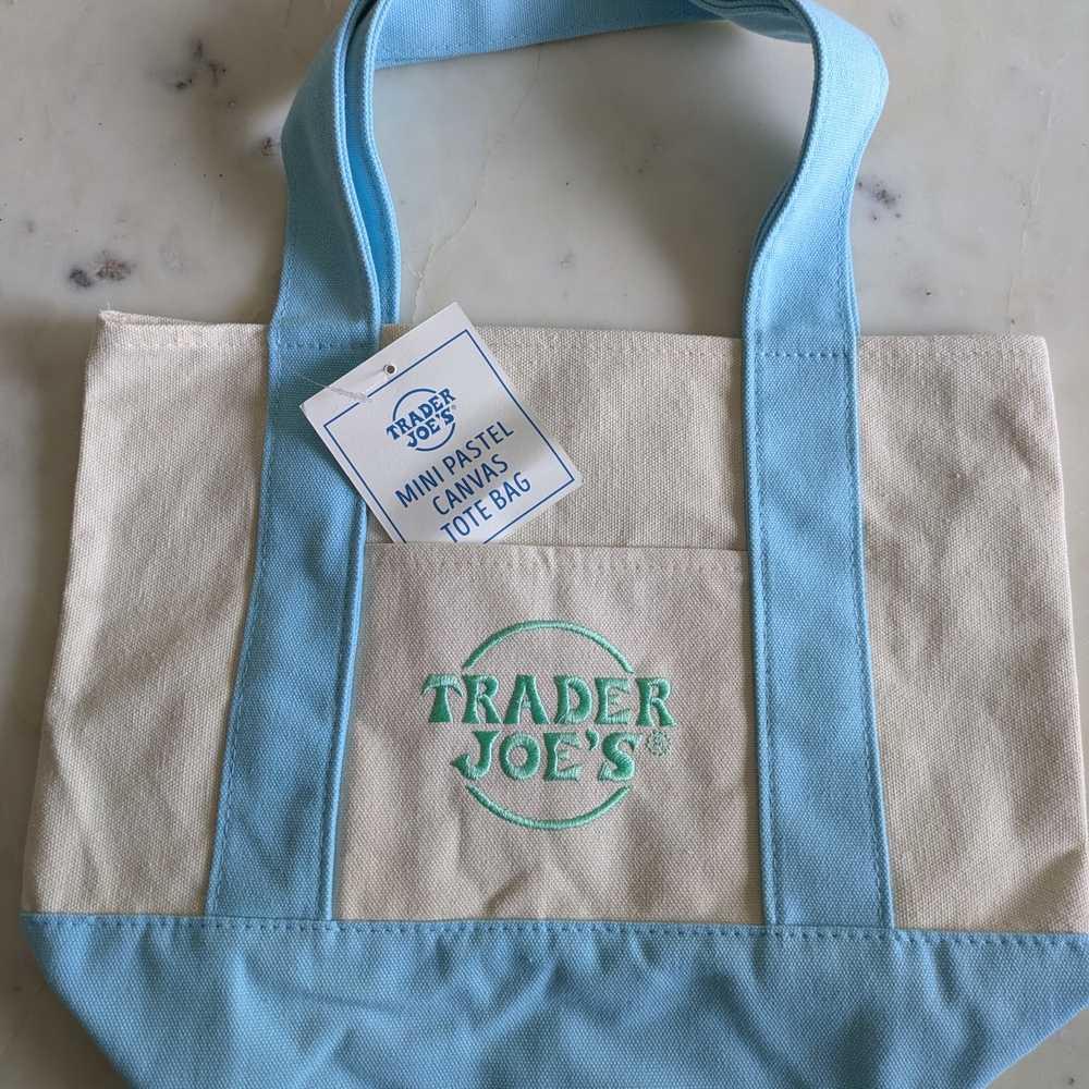 Trader Joes Pastel Mini Tote